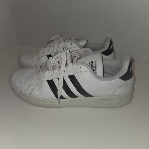 Adidas Grand Court 2.0 Cloudfoam White Black Size 8 - Picture 3 of 7